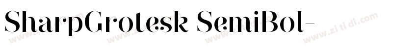 SharpGrotesk SemiBol字体转换